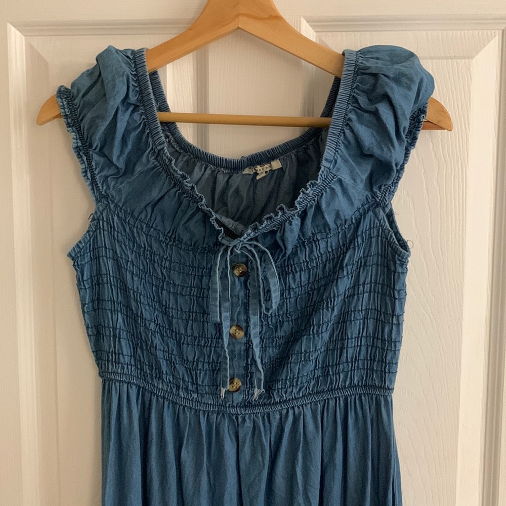 Blue casual dress